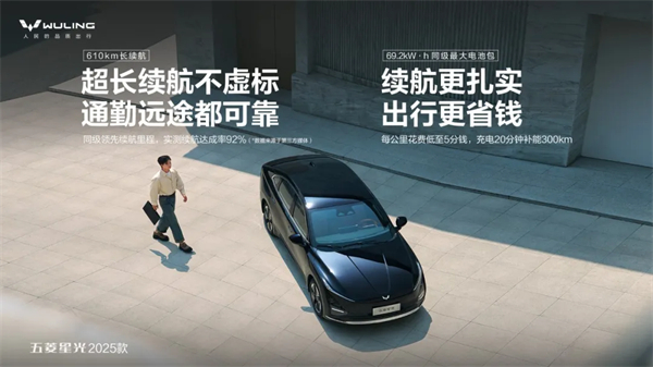 限時先享置換一口價！「10萬級600續(xù)航中級轎車」五菱星光2025款正式上市！